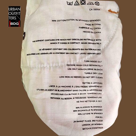 BDG by Urban Outfitters NEW Skater Tribal Faux Leather Patch Skinny Jean 24 - Picture 10 of 11